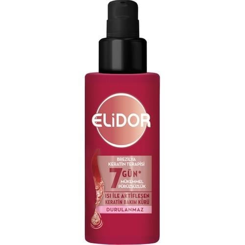 Elidor Isı İle Aktifleşen Keratin Bakım Kürü Brezilya Keratin Terapisi Hidrolize Keratin Marula Yağı E Vitamini 90 ml