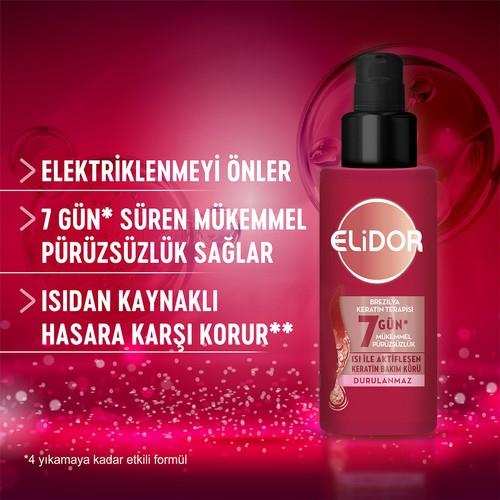 Elidor Isı İle Aktifleşen Keratin Bakım Kürü Brezilya Keratin Terapisi Hidrolize Keratin Marula Yağı E Vitamini 90 ml