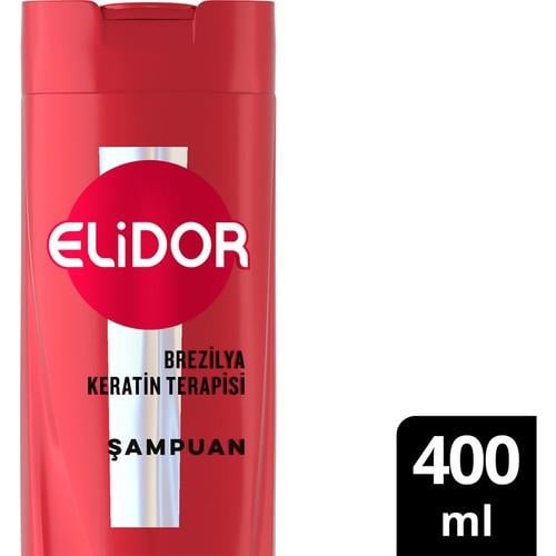 Elidor Saç Bakım Şampuanı Brezilya Keratin Terapisi Hidrolize Keratin Marula Yağı E Vitamini 400 ml