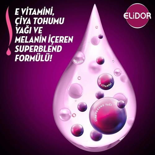Elidor Superblend Saç Bakım Şampuanı Esmer Parlaklık E Vitamini Chia Tohumu Yağı Melanin 400 ml