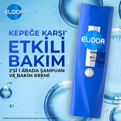 Elidor Superblend Şampuan ve Bakım Kremi Kepeğe Karşı Etkili 2si 1 Arada B3 Vitamini Çay Ağacı Yağı Aloe Vera 400 ml