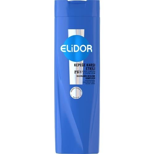 Elidor Superblend Şampuan ve Bakım Kremi Kepeğe Karşı Etkili 2si 1 Arada B3 Vitamini Çay Ağacı Yağı Aloe Vera 400 ml