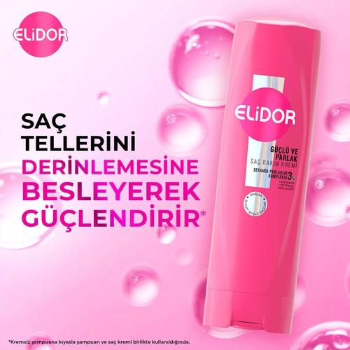 Elidor Superblend Serum Saç Bakım Kremi Güçlü ve Parlak E Vitamini Makademya Yağı & Keratin 350 ml