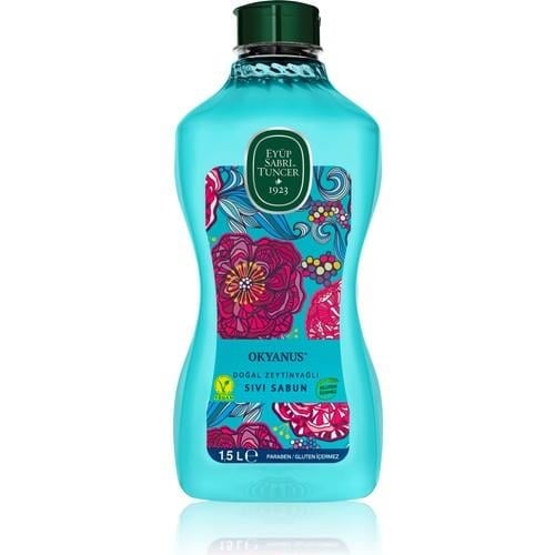 Eyüp Sabri Tuncer Doğal Zeytinyağlı Sıvı Sabun - Nemlendirici ve Yumuşatıcı, 1,5 L, Okyanus Aromalı PET Şişe