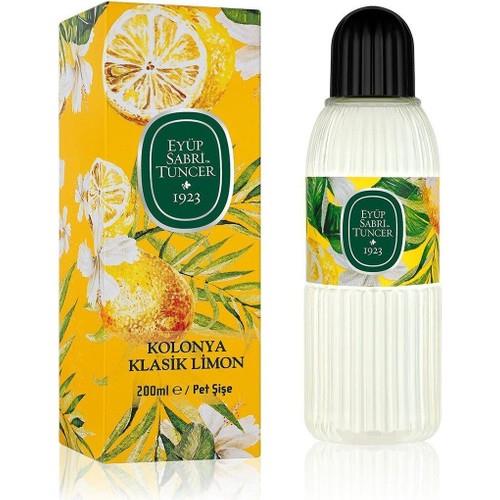 Eyüp Sabri Tuncer Limon Kokulu Kolonya 200 ml 80 Derece Pet Şişe Yerli Üretim Kaliteli