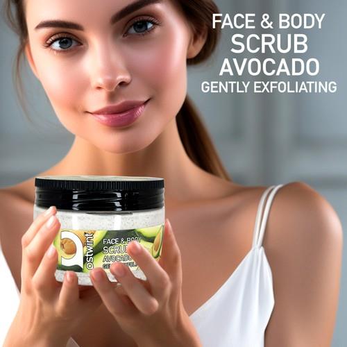 Face Body Scrub Gel Avocado 300 ml