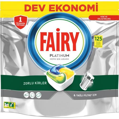 Fairy Platinum 125li Bulaşık Makinası Deterjanı Tableti / Kapsülü