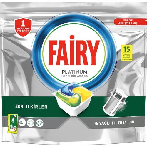 Fairy Platinum 15li Bulaşık Makinası Deterjanı Tableti / Kapsülü