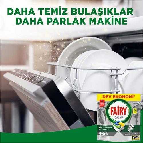 Fairy Platinum Bulaşık Makinesi Kapsülü 96 Yıkama Limon Kokulu