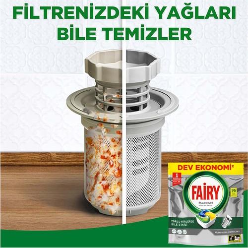 Fairy Platinum Bulaşık Makinesi Kapsülü 96 Yıkama Limon Kokulu