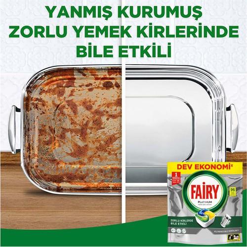 Fairy Platinum Bulaşık Makinesi Kapsülü 96 Yıkama Limon Kokulu