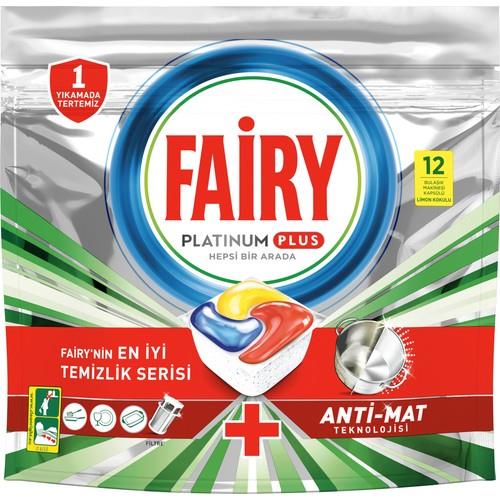 Fairy Platinum Plus 12li Bulaşık Makinası Deterjanı Tableti / Kapsülü