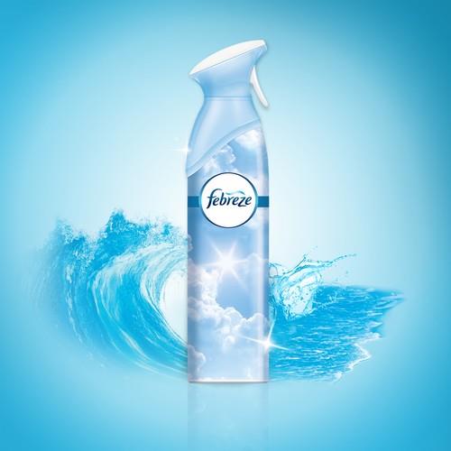 Febreze Oda Kokusu Okyanus Esintisi 300 ml Manuel Sprey ile Tazelik Sağlar