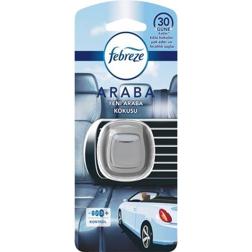 Febreze Yeni Araba Kokusu Limon Ferahlığı ile Kötü Kokuları Yok Eden 30 Gün Süreli Oto Kokusu