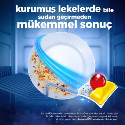 Finish Quantum Max Bulaşık Makinesi Deterjanı Tableti / Kapsülü Limonlu 58 Yıkama