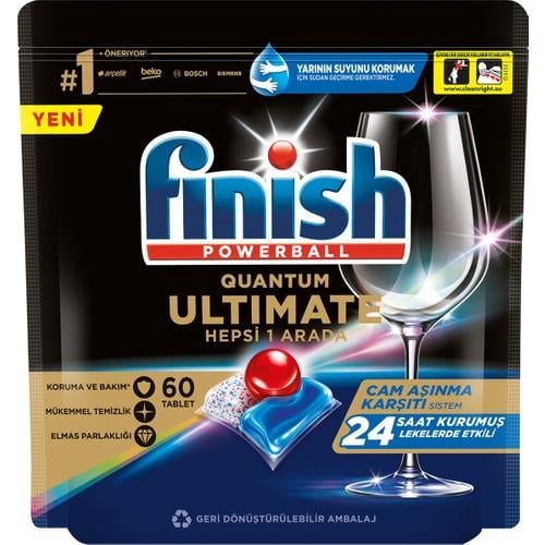 Finish Quantum Ultimate Bulaşık Makinesi Deterjanı Tableti / Kapsülü 60 Yıkama