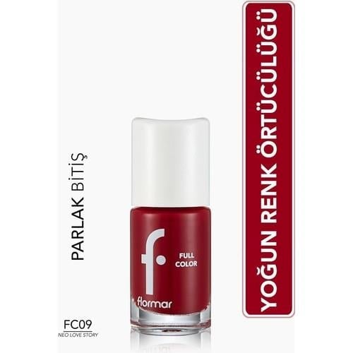 Flormar Full Color Yoğun Pigmentli Parlak Oje (FC09 Neo Love Story) 8690604310456