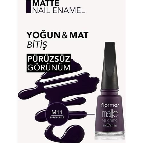 Flormar Mat Oje (M11 Pure Purple)