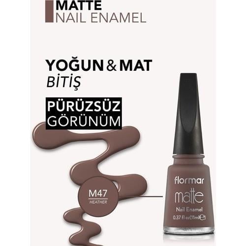 Flormar Matte Nail Enamel (M47 Heather) 8690604534166