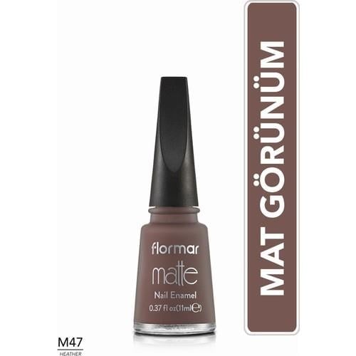 Flormar Matte Nail Enamel (M47 Heather) 8690604534166