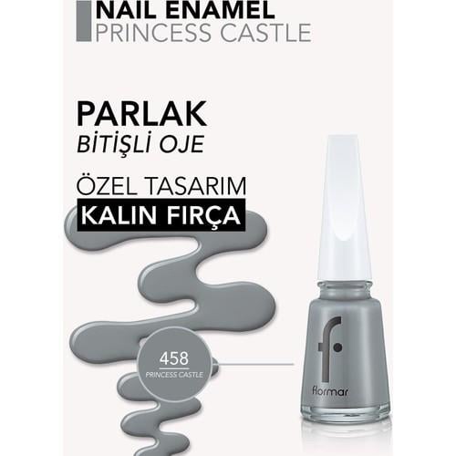 Flormar  Parlak Bitişli Yüksek Pigmentli Oje (458 Princess Castle New) 8682536036177