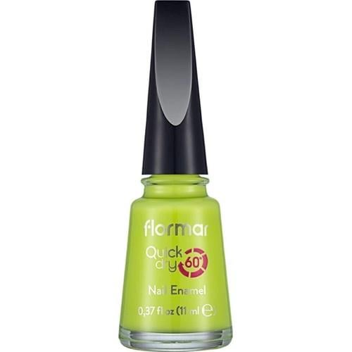 Flormar Quick Dry Hızlı Kuruyan İnce Yapılı & Parlak Bitişli Oje (QD43 Green First) 8682536040556