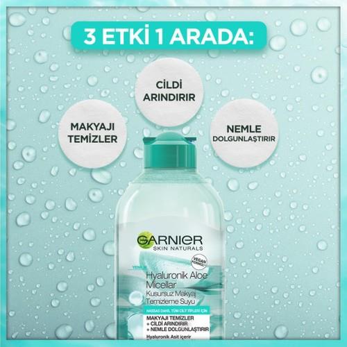 Garnier Hyaluronik Asitli Micellar Makyaj Temizleme Suyu 400 ml – Tüm Cilt Tipleri, Hassas Dahil, Arındırıcı ve Nemlendirici