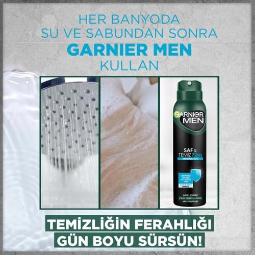Garnier Men Saf ve Temiz Aerosol Erkek Deodorant 150 ml