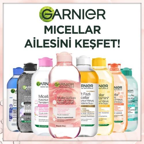 Garnier Micellar Gül Suyu Makyaj Temizleme Suyu 400 ml Hassas Ciltlere Arındırıcı ve Işıltı Etkili