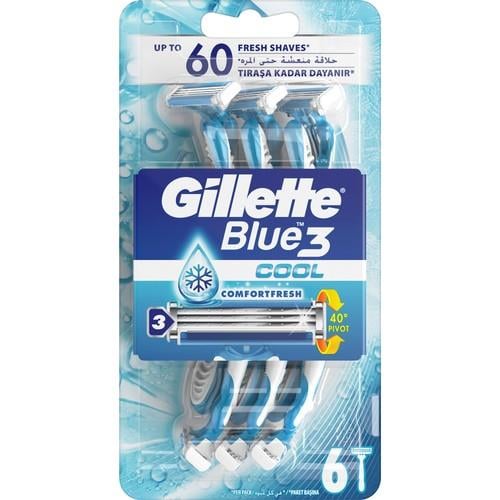 Gillette Blue3 Cool Kullan At Tıraş Bıçağı 6lı