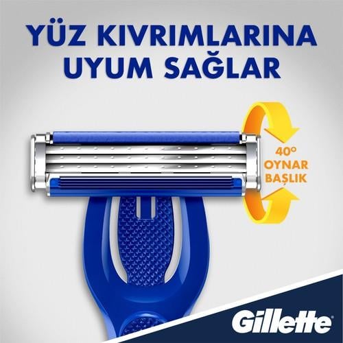 Gillette Blue3 Hybrid Tıraş Makinesi + 8 Yedek Tıraş Bıçağı