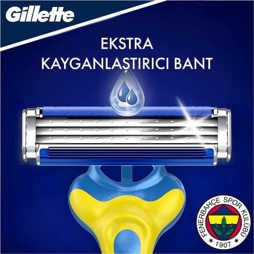 Gillette Blue3 Kullan At Tıraş Bıçağı Fenerbahçe Taraftar Paketi 6lı