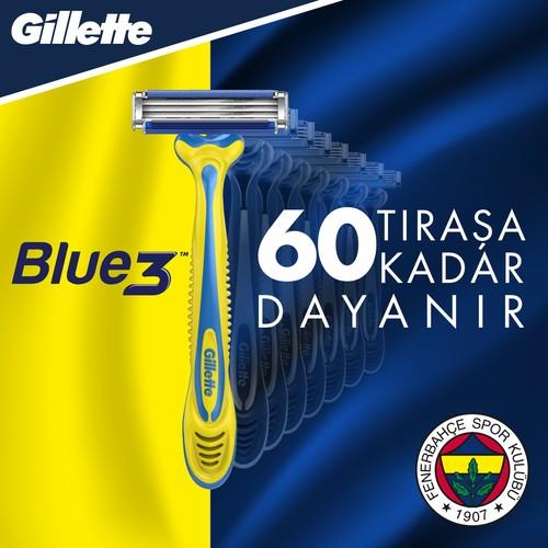 Gillette Blue3 Kullan At Tıraş Bıçağı Fenerbahçe Taraftar Paketi 6lı