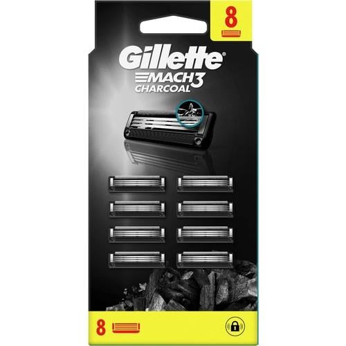 Gillette Mach3 Charcoal Avantajlı Yedek Tıraş Bıçağı 8li