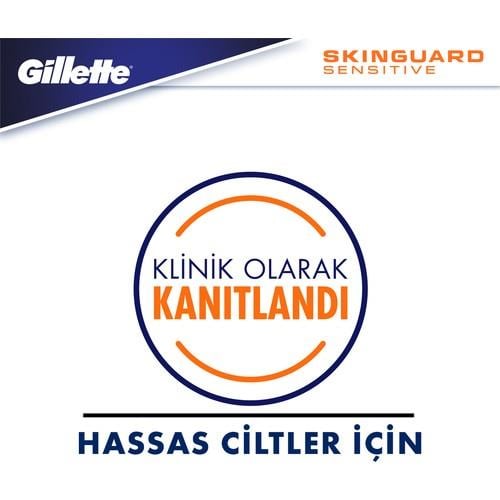 Gillette Skinguard Tıraş Makinesi + 4lü Yedek Tıraş Bıçağı