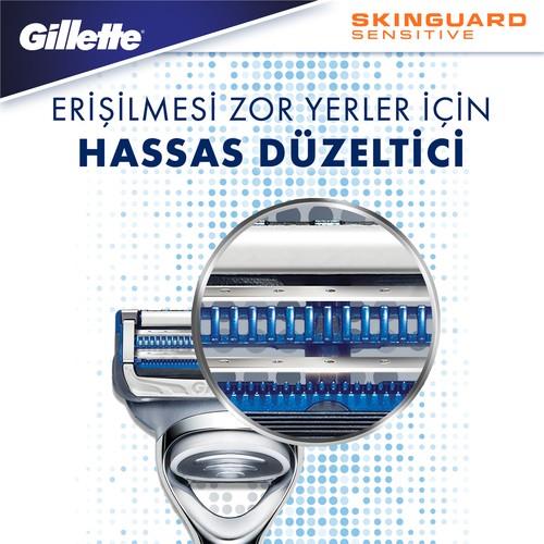 Gillette Skinguard Tıraş Makinesi + 4lü Yedek Tıraş Bıçağı