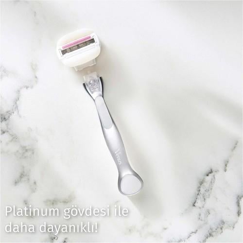 Gillette Venus ComfortGlide Sugarberry Kadın Tıraş Makinesi 5 Bıçaklı Jel Barlı Ergonomik Sap 1 Yedek Başlık