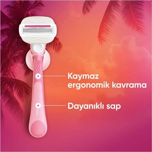 Gillette Venus Comfortglide Sugarberry Kokulu Miami Kadın 5 Bıçaklı Tıraş Makinesi