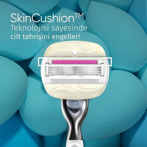Gillette Venus ComfortGlide Sugarberry Kadın Tıraş Makinesi 5 Bıçaklı Jel Barlı Ergonomik Sap 1 Yedek Başlık