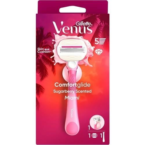 Gillette Venus Comfortglide Sugarberry Kokulu Miami Kadın 5 Bıçaklı Tıraş Makinesi