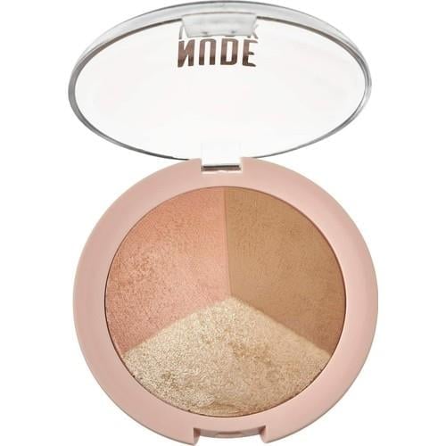 Golden Rose Baked Trio Yüz Pudrası – Nude Tonlarda, Doğal Işıltı ve Canlı Görünüm Sunan Yüksek Pigmentli Profesyonel Makyaj Pudrası
