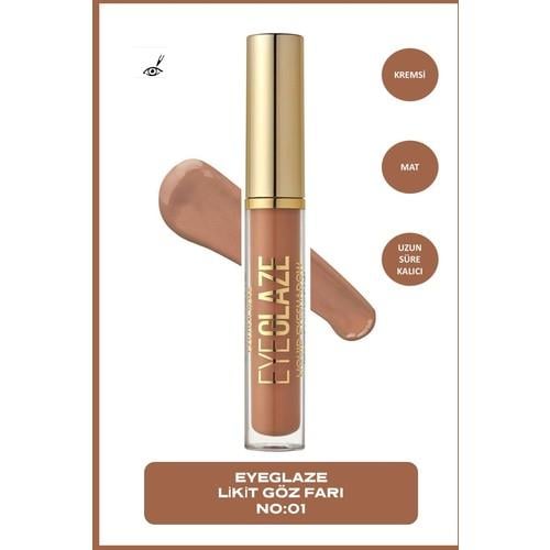 Golden Rose Eye Glaze Liquid Eyeshadow No: 01 Woody - Likit Göz Farı - 8691190509095