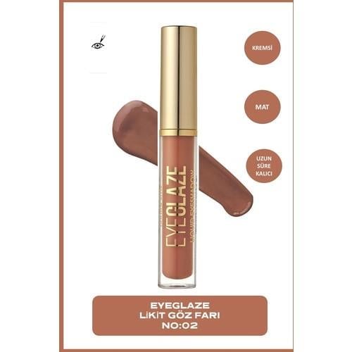 Golden Rose Eye Glaze Liquid Eyeshadow No: 02 Cinnamon - Likit Göz Farı - 8691190509101