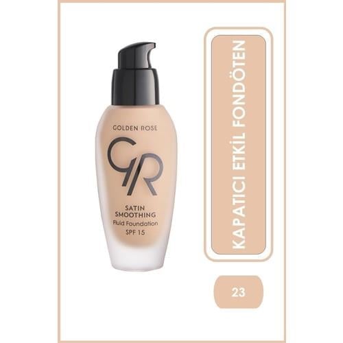 Golden Rose Fondöten SPF 15 Pürüzsüz Bitiriş ve Uzun Süre Kalıcı Özellik 23 Numaralı