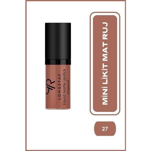 Golden Rose Longstay Liquid Matte Lipstick (Mini) No:27
