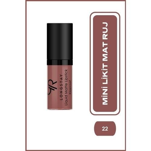 Golden Rose Longstay Liquid Matte Lipstick (Mini) No:22