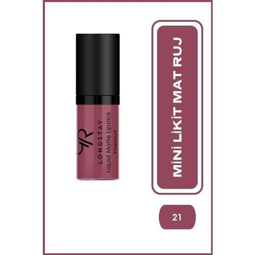 Golden Rose Longstay Liquid Matte Lipstick (Mini) No:21