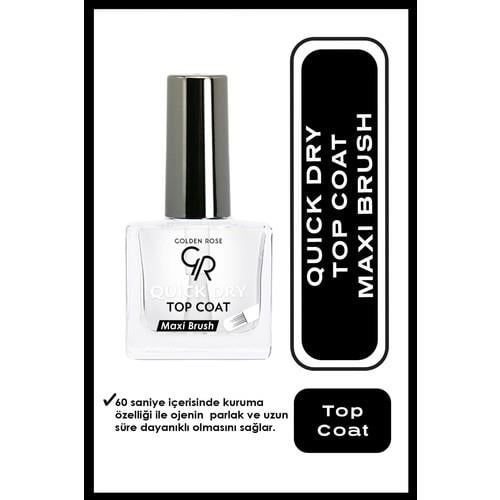 Golden Rose Oje Kurutucu Jel Beyaz 11 ml Parlak Uzun Süre Dayanıklı UV Korumalı 60 Sn Hızlı Kuruyan