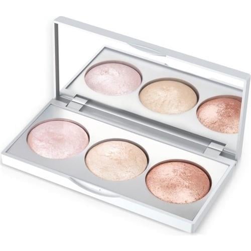Golden Rose Strobing Likit Aydınlatıcı Palet – Pembe, Altın, Bronz Tonlarda Işıltılı ve Aydınlık Makyaj Etkisi