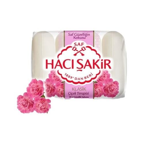 Hacı Şakir Güzellik Sabunu Klasik Çiçek Terapisi 4 x 70 gr